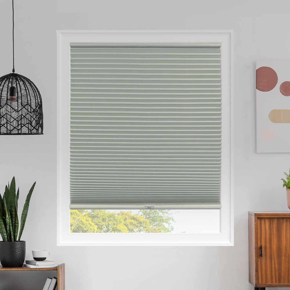 CHICOLOGY Cellular Shades, Window Blinds Cordless, Blinds for Windows, Window Shades for Home, Window Coverings, Cellular Blinds, Door Blinds, Montana Pearl (Blackout), 69.25" W X 84" H