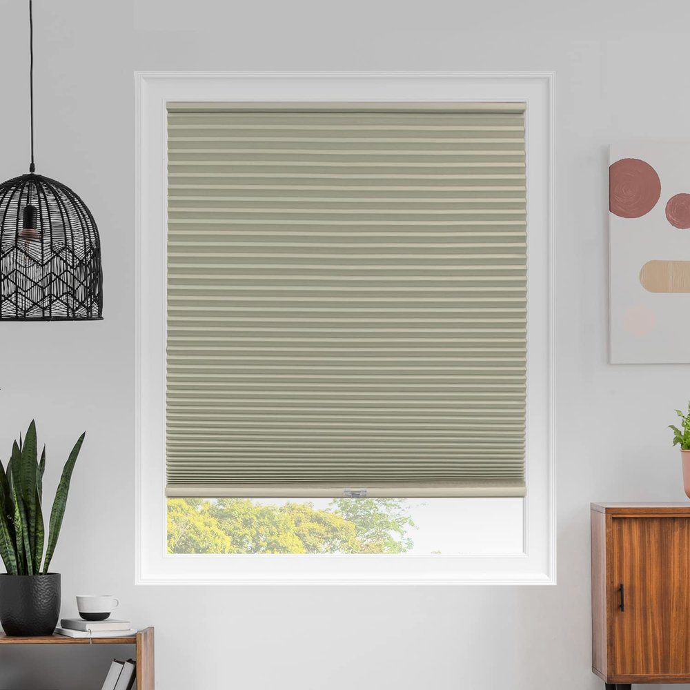 CHICOLOGY Cellular Shades, Window Blinds Cordless, Blinds for Windows, Window Shades for Home, Window Coverings, Cellular Blinds, Door Blinds, Montana Buttercream (Blackout), 69" W X 84" H