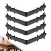 4 Pack - 6" Metal Corner Bracket for Furniture - Black - Handmade Decorative Corner Braces - Rustic Metal Corner Brackets for Tables, Desks, Shelves, Boxes and Chests - The Byzantium Series view 1