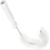 SPARTA Plastic Hook Dusting Brush, Clean-In-Place, Galvanized Wire with Threaded Hole for Dusting Surface of Curved Drains and Pipes, 11.5 Inch Length, White view 2
