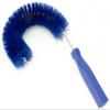 SPARTA Plastic Hook Dusting Brush, Clean-In-Place, Galvanized Wire with Threaded Hole for Dusting Surface of Curved Drains and Pipes, 11.5 Inch Length, Blue view 1