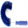 SPARTA Plastic Hook Dusting Brush, Clean-In-Place, Galvanized Wire with Threaded Hole for Dusting Surface of Curved Drains and Pipes, 11.5 Inch Length, Blue view 2