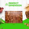 16.75 Inch Large Thick Premium End Grain Acacia Wood Cutting Board chopping block with Non-Slip Feet and Juice Groove 16.75 x 11.5 x 1.5 great gift idea for housewarming, charcuterie, cook or chef view 4