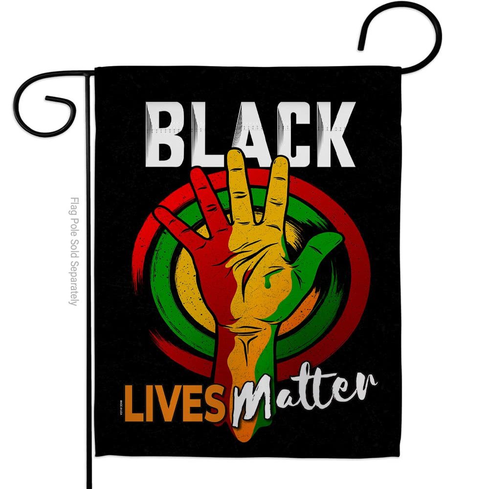 USA Decoration G170085-BO 13 x 18.5 in. Black Freedom Civil History Lives Matter Double-Sided Decorative Vertical Garden Flags - House Decoration Banner Yard Gift