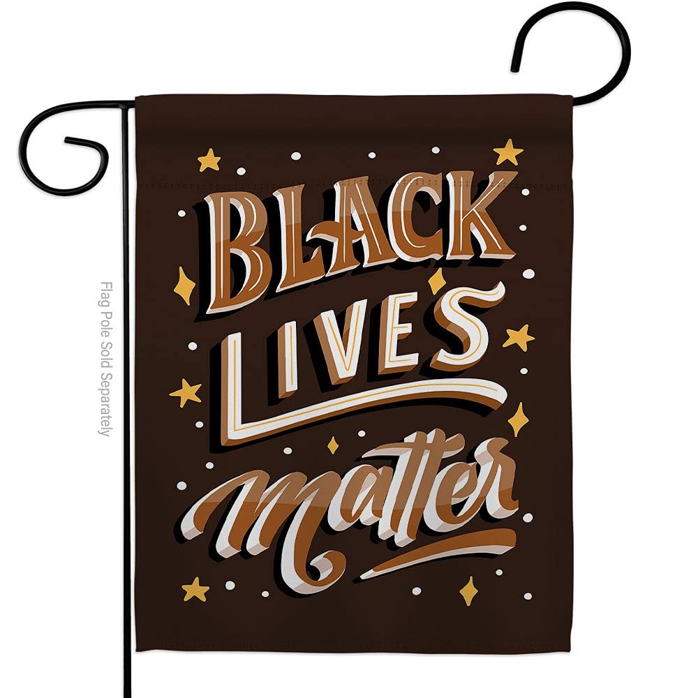 USA Decoration G170055-BO 13 x 18.5 in. BLM Unity Black History Lives Matter Double-Sided Decorative Vertical Garden Flags - House Decoration Banner Yard Gift