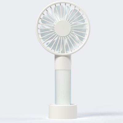 DFDFSFG Small Portable Handheld Fan,Mini Fan,Small Cooling Fan,3 Speeds Strong Wind,for Office, Hiking, Camping, Travel,Super Silent Strong Airflow (Color : White)