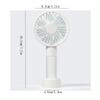 DFDFSFG Small Portable Handheld Fan,Mini Fan,Small Cooling Fan,3 Speeds Strong Wind,for Office, Hiking, Camping, Travel,Super Silent Strong Airflow (Color : White) view 2