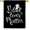 USA Decoration H170054-BO 28 x 40 in. BLM Solidarity Black History Lives Matter Double-Sided Decorative Vertical House Flags - Decoration Banner Garden Yard Gift view 1