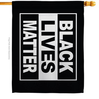 USA Decoration H170062-BO 28 x 40 in. Black Lives Matter History Double-Sided Decorative Horizontal House Flags - Decoration Banner Garden Yard Gift