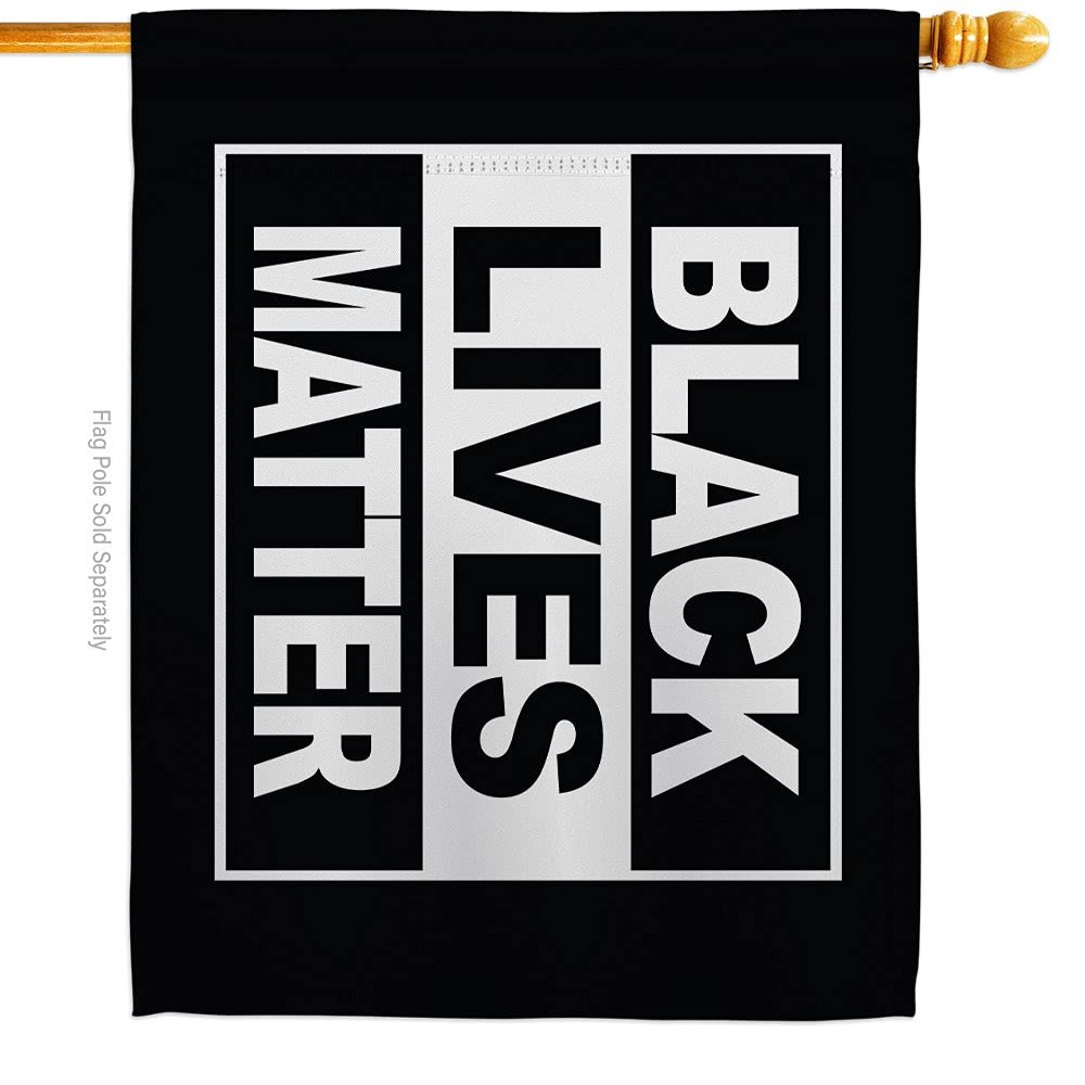 USA Decoration H170062-BO 28 x 40 in. Black Lives Matter History Double-Sided Decorative Horizontal House Flags - Decoration Banner Garden Yard Gift