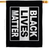 USA Decoration H170062-BO 28 x 40 in. Black Lives Matter History Double-Sided Decorative Horizontal House Flags - Decoration Banner Garden Yard Gift view 1
