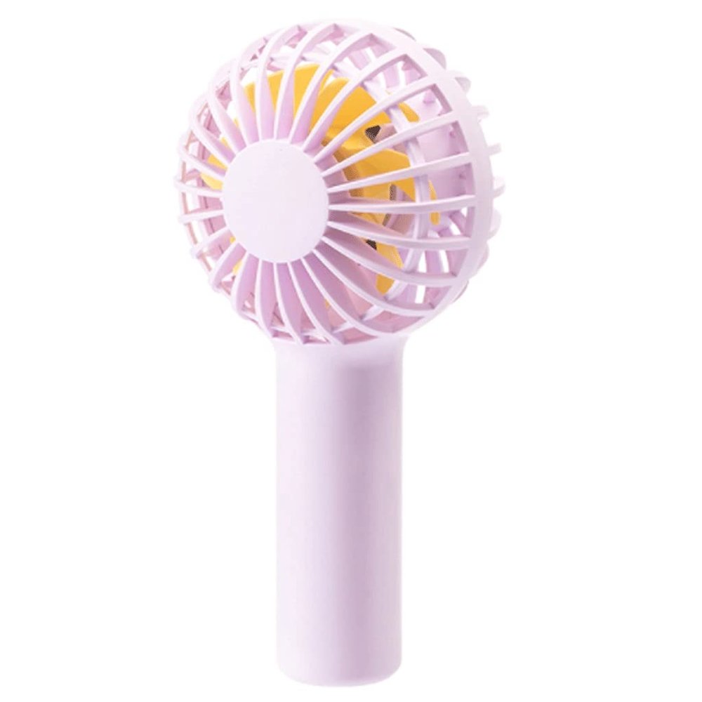 DFDFSFG Small Handheld Fan,Mini Fan,Portable Small Cooling Fan,3 Speed Adjustable Mini Fan,Quiet,ABS,Portable Fan,Bedroom,Outdoor Strong Airflow (Color : Purple)