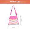 2PCS Mesh Beach Bag Seashell Bags: Shell Collecting Bag Girls Beach Bags with Adjustable Carrying Straps for Storage Shell Collecting Fruit Vegetable Snacks or Toys view 2