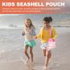 2PCS Mesh Beach Bag Seashell Bags: Shell Collecting Bag Girls Beach Bags with Adjustable Carrying Straps for Storage Shell Collecting Fruit Vegetable Snacks or Toys view 3