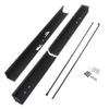 LegendFlame Adjustable Fireplace Curtain Rod Kit for Fireplace Mesh Screen Curtain, Black Matte, SP62 view 1
