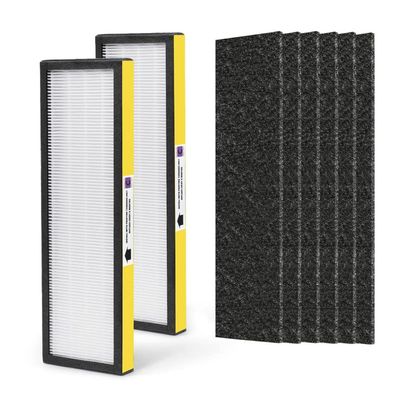 Nisreen Filter C FLT5000 Filter Compatible with Germ-Guardian True Hepa Filter Air Puri-fier AC5250PT AC5000E AC5300B AC5350W, 2 HEPA and 6 Pre-Filter