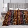 African Blankets & Throws Blanket Soft, African Art Throw Blanket Blanket Flannel Blanket for Home Outdoor(80"x60") view 4