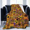 African Blankets & Throws Blanket Soft, African Art Throw Blanket Blanket Flannel Blanket for Home Outdoor(60"x50") view 1
