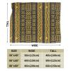 African Blankets & Throws Blanket Soft, African Art Throw Blanket Blanket Flannel Blanket for Home Outdoor(60"x50") view 3