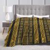 African Blankets & Throws Blanket Soft, African Art Throw Blanket Blanket Flannel Blanket for Home Outdoor(60"x50") view 4