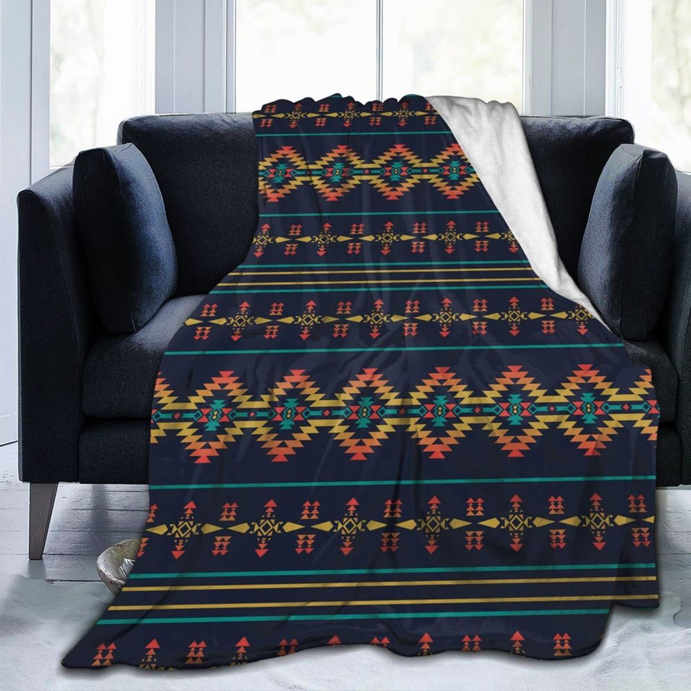 African Blankets & Throws Blanket Soft, African Art Throw Blanket Blanket Flannel Blanket for Home Outdoor(60"x50")