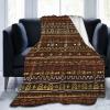 African Blankets & Throws Blanket Soft, African Art Throw Blanket Blanket Flannel Blanket for Home Outdoor(60"x50") view 1