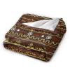 African Blankets & Throws Blanket Soft, African Art Throw Blanket Blanket Flannel Blanket for Home Outdoor(60"x50") view 2