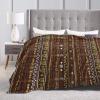African Blankets & Throws Blanket Soft, African Art Throw Blanket Blanket Flannel Blanket for Home Outdoor(60"x50") view 4
