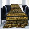 African Blankets & Throws Blanket Soft, African Art Throw Blanket Blanket Flannel Blanket for Home Outdoor(80"x60") view 1