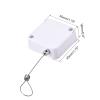 MECCANIXITY Retractable Cable Lock with Self-Adhesive, Remote Control Security Lock Anti-Lost Rope Hardware Cable Lock 200g Tensile Force White Pack of 2 view 2