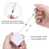 MECCANIXITY Retractable Cable Lock with Self-Adhesive, Remote Control Security Lock Anti-Lost Rope Hardware Cable Lock 200g Tensile Force White Pack of 2 view 4