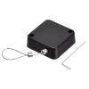 MECCANIXITY Retractable Cable Lock with Self-Adhesive, Remote Control Security Lock Anti-Lost 2m Rope Hardware Cable Lock 200g Tensile Force Black Pack of 2 view 1