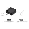 MECCANIXITY Retractable Cable Lock with Self-Adhesive, Remote Control Security Lock Anti-Lost 2m Rope Hardware Cable Lock 200g Tensile Force Black Pack of 2 view 3