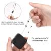 MECCANIXITY Retractable Cable Lock with Self-Adhesive, Remote Control Security Lock Anti-Lost 2m Rope Hardware Cable Lock 200g Tensile Force Black Pack of 2 view 4