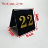 BAISHOP Table Numbers, 1-100 3.153.15 Inch Acrylic Triangle Table Card Double-Sided V-Shaped Table Card Restaurant Cafe Bar Seating Table Number (Size : 1 to 60) view 2