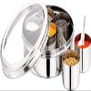 Stainless Steel Indian Spice Masala Box Container Dabba with See Through Lid with 7 Spice Organizer Containers Box, size 9 X 9 Inch view 1