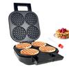 Aoruru Waffle Maker Nonstick Belgian Waffle Iron with Indicator Light 1300W 4 Slice view 3