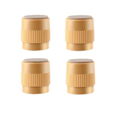 LUOFDCLDDD Furniture LegsAdjustable Bed Risers Leg,Self-Adhesive,Adds Height to Sofas Cabinets Table Chair,Supports 1100 Lbs/500 Kg,60Mm Diameter,Set of 4,Round,Abs Materia/Yellow/50Mm/2Inch