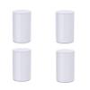 LUOFDCLDDD Furniture Legs,Carbon Steel Bed Risers Leg,Self-Adhesive,Adds Height to Sofa Cabinet Table Chair Coffee Table,Supports 1100 Lbs,60Mm Diameter,4Pcs,Round,Punch-Fre/White/6 * 10.2Cm view 1