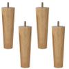 LUOFDCLDDD Furniture LegsSet of 4 Wooden Sofa Legs,Tapered Coffee Tableniture Feet,Cupboard Replacement Legs,Finished Chair Legs,for Closet,Tv Cabinet,Nightstand,Couch,with M8 Threaded Rod/16Cm view 1