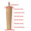 LUOFDCLDDD Furniture LegsSet of 4 Wooden Sofa Legs,Tapered Coffee Tableniture Feet,Cupboard Replacement Legs,Finished Chair Legs,for Closet,Tv Cabinet,Nightstand,Couch,with M8 Threaded Rod/16Cm view 2