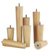 LUOFDCLDDD Furniture LegsSet of 4 Wooden Sofa Legs,Tapered Coffee Tableniture Feet,Cupboard Replacement Legs,Finished Chair Legs,for Closet,Tv Cabinet,Nightstand,Couch,with M8 Threaded Rod/16Cm view 3