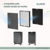 Air220 Air320 Filter Compatible with Bissell Air 220 Filters Replacements for Air220 2609A & Air320 2768A, Compare to Part# 2677 2678 2804, 1 True HEPA w/Pre-filter+1 Activate Carbon+4 Pre-filters view 2