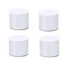 LUOFDCLDDD Furniture Legs,Carbon Steel Bed Risers Leg,Self-Adhesive,Adds Height to Sofa Cabinet Table Chair Coffee Table,Supports 1100 Lbs,60Mm Diameter,4Pcs,Round,Punch-Fre/White/6 * 5.2Cm view 1
