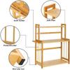 Pkfinrd Spice Rack, 3-Tier Kitchen Countertop Organizer Holder Racks, Freestanding Jar Rack with Knife Holder, Seasoning Rack for Jars & Herbs, Storage Shelf for Kitchen Bathroom Bedroom view 3