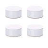 LUOFDCLDDD Furniture Legs,Carbon Steel Bed Risers Leg,Self-Adhesive,Adds Height to Sofa Cabinet Table Chair Coffee Table,Supports 1100 Lbs,60Mm Diameter,4Pcs,Round,Punch-Fre/White/6 * 3Cm view 1