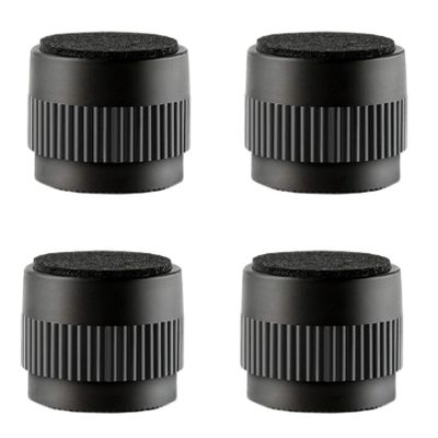 LUOFDCLDDD Furniture LegsAdjustable Bed Risers Leg,Self-Adhesive,Adds Height to Sofas Cabinets Table Chair,Supports 1100 Lbs/500 Kg,60Mm Diameter,Set of 4,Round,Abs Materia/Black/50Mm/2Inch