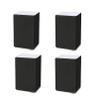 LUOFDCLDDD Furniture LegsHeavy Duty Liftniture Risers,Carbon Steel Bed Risers Leg,Self-Adhesive,Adds Height to Sofas Cabinets Table Chair,Supports 4400 Lbs,Square,Set of 4,Diameter 60Mm/Black/6*6*10. view 1