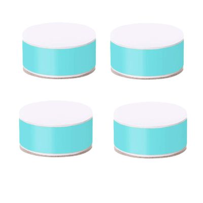 LUOFDCLDDD Furniture Legs,Carbon Steel Bed Risers Leg,Self-Adhesive,Adds Height to Sofa Cabinet Table Chair Coffee Table,Supports 1100 Lbs,60Mm Diameter,4Pcs,Round,Punch-Fre/Green/6 * 3Cm