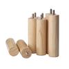 LUOFDCLDDD Furniture LegsSet of 4 Wooden Sofa Legs,Cylinder Coffee Tableniture Feet,Cupboard Replacement Legs,Chair Legs,for Closet,Tv Cabinet,Nightstand,Couch,with M8 Threaded Rod,Wood Color/16Cm view 3